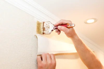 Pose de papier peint à Hagetaubin — revêtements muraux et toiles de verre